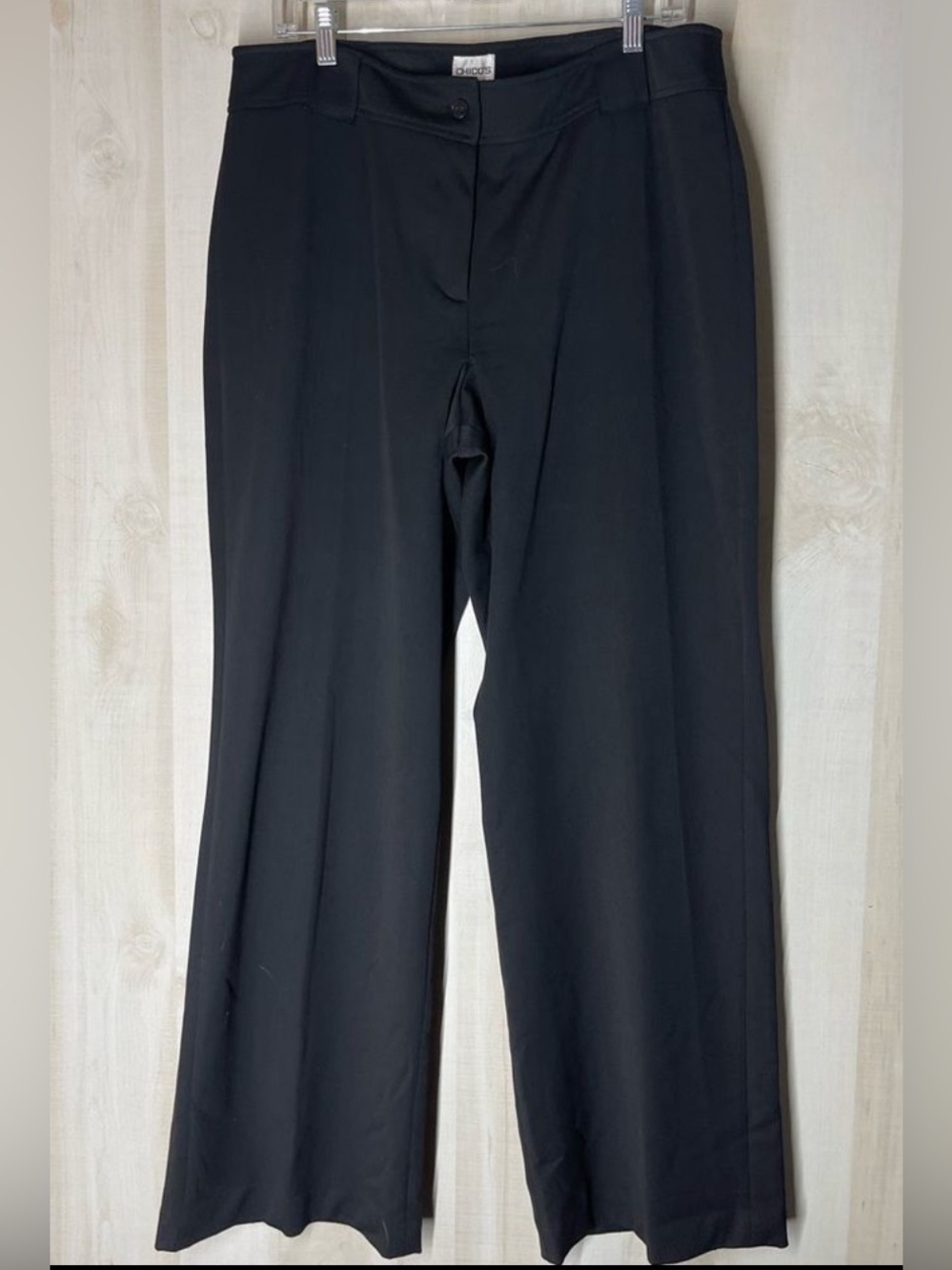Chico’s black slacks pants straight leg, Chico’s size 3, US size 16